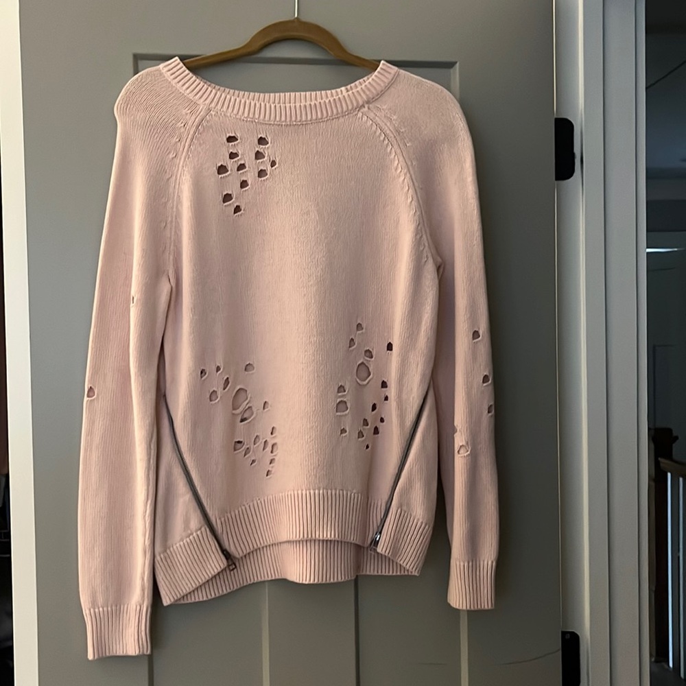 Express sweater with zippers
